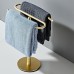 Bavlud Gold Stainless Steel Towel Rack - Luxurious Bathroom Accessory for Towels & Linens, Rust-Resistant and Durable, Elegant Wall-Mounted Design