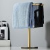 Bavlud Gold Stainless Steel Towel Rack - Luxurious Bathroom Accessory for Towels & Linens, Rust-Resistant and Durable, Elegant Wall-Mounted Design