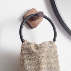 Bavlud Wooden Ring Towel Rack - Stylish Natural Wood Design, Perfect for Hanging Towels in Bathrooms, Durable and Eco-Friendly