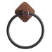 Bavlud Wooden Ring Towel Rack - Stylish Natural Wood Design, Perfect for Hanging Towels in Bathrooms, Durable and Eco-Friendly